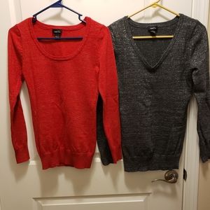 2 pack set Sparkly Long Sleeve